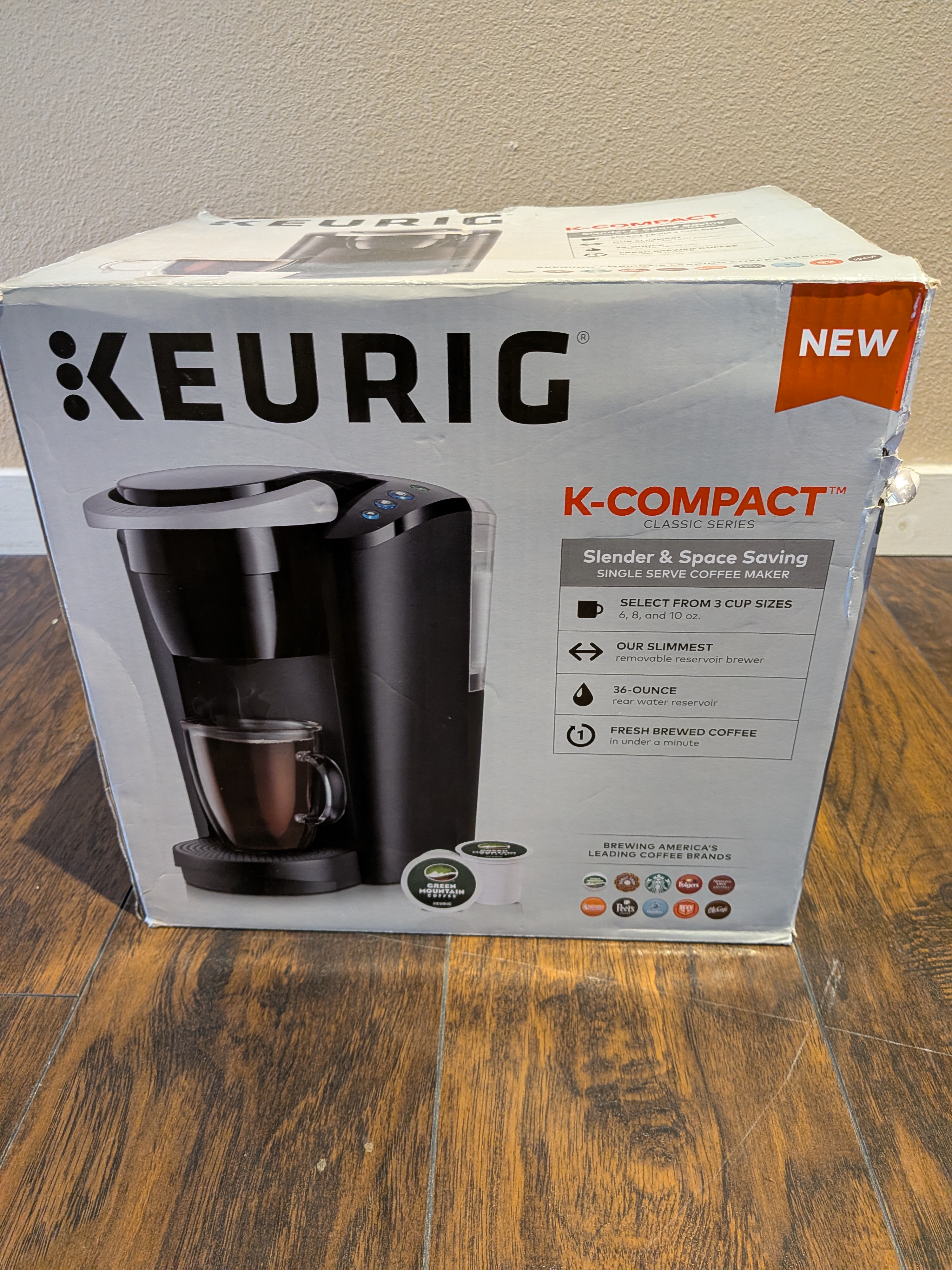 Keurig K-Compact Single-Serve Coffee Maker with Original Box (Black)