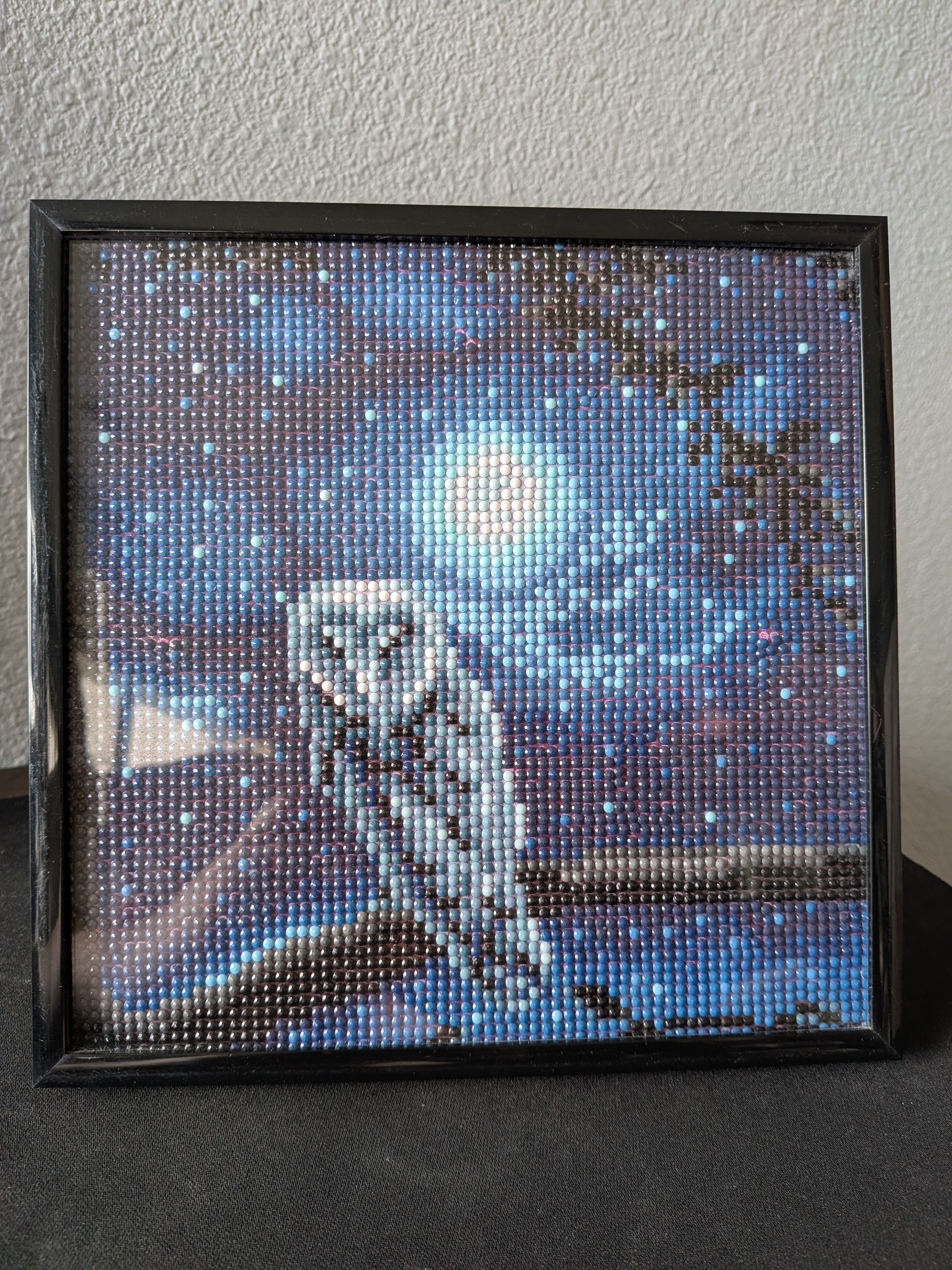 Homemade "diamond painting" artwork
