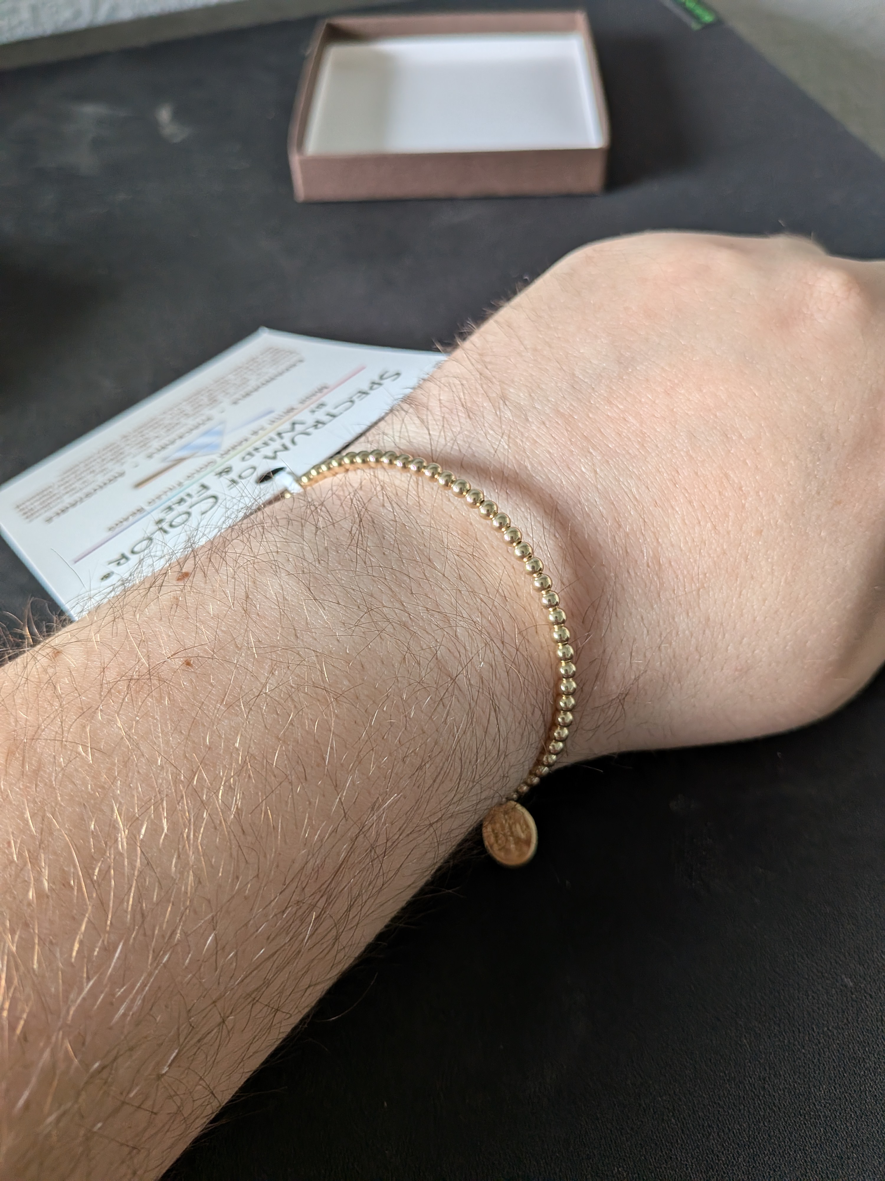 Wind & Fire 14K Gold-Filled Bead Wrap Bracelet — New in Box with Tags
