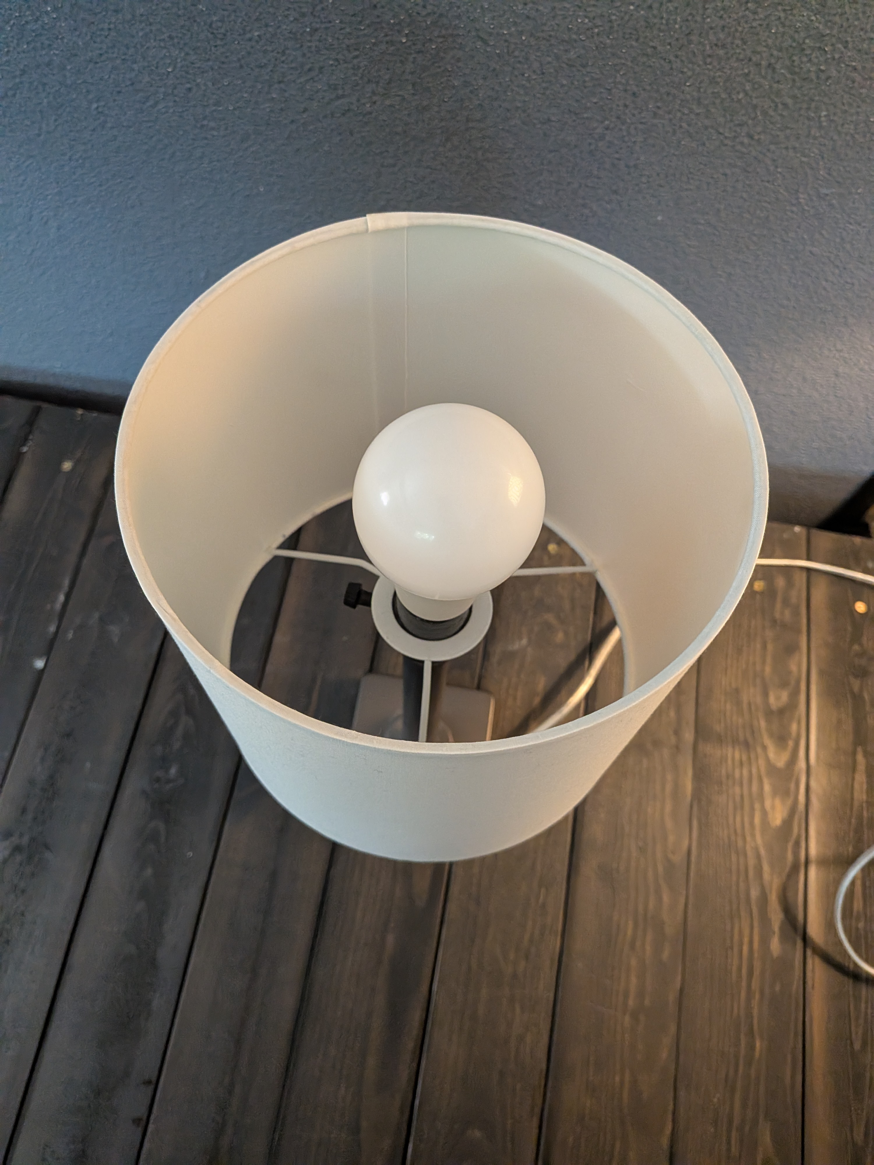 Small Table Lamp with LED Bulb