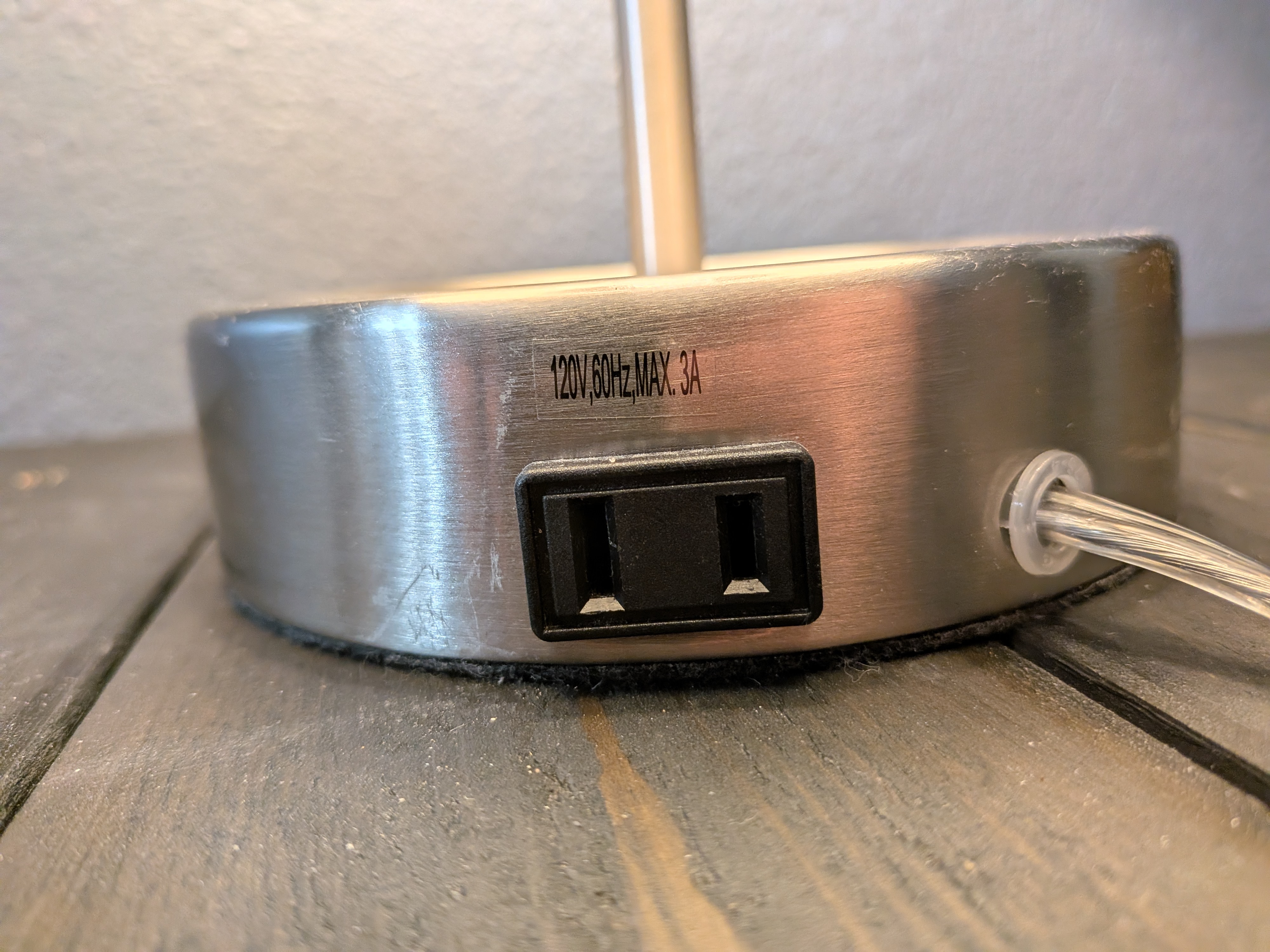 Table Lamp with Patterned Drum Shade