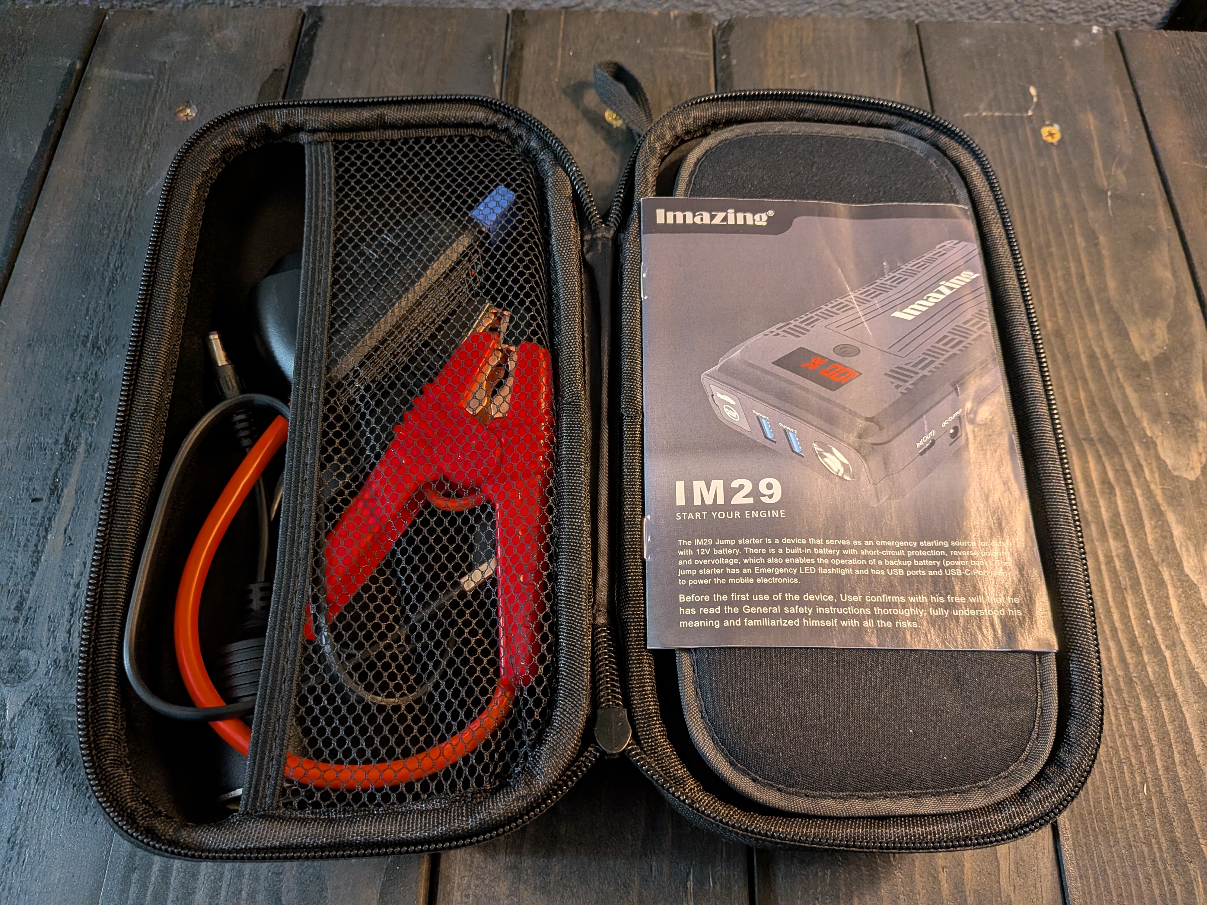 Imazing IM29 Portable Car Jump Starter with Case and Accessories (2 available)