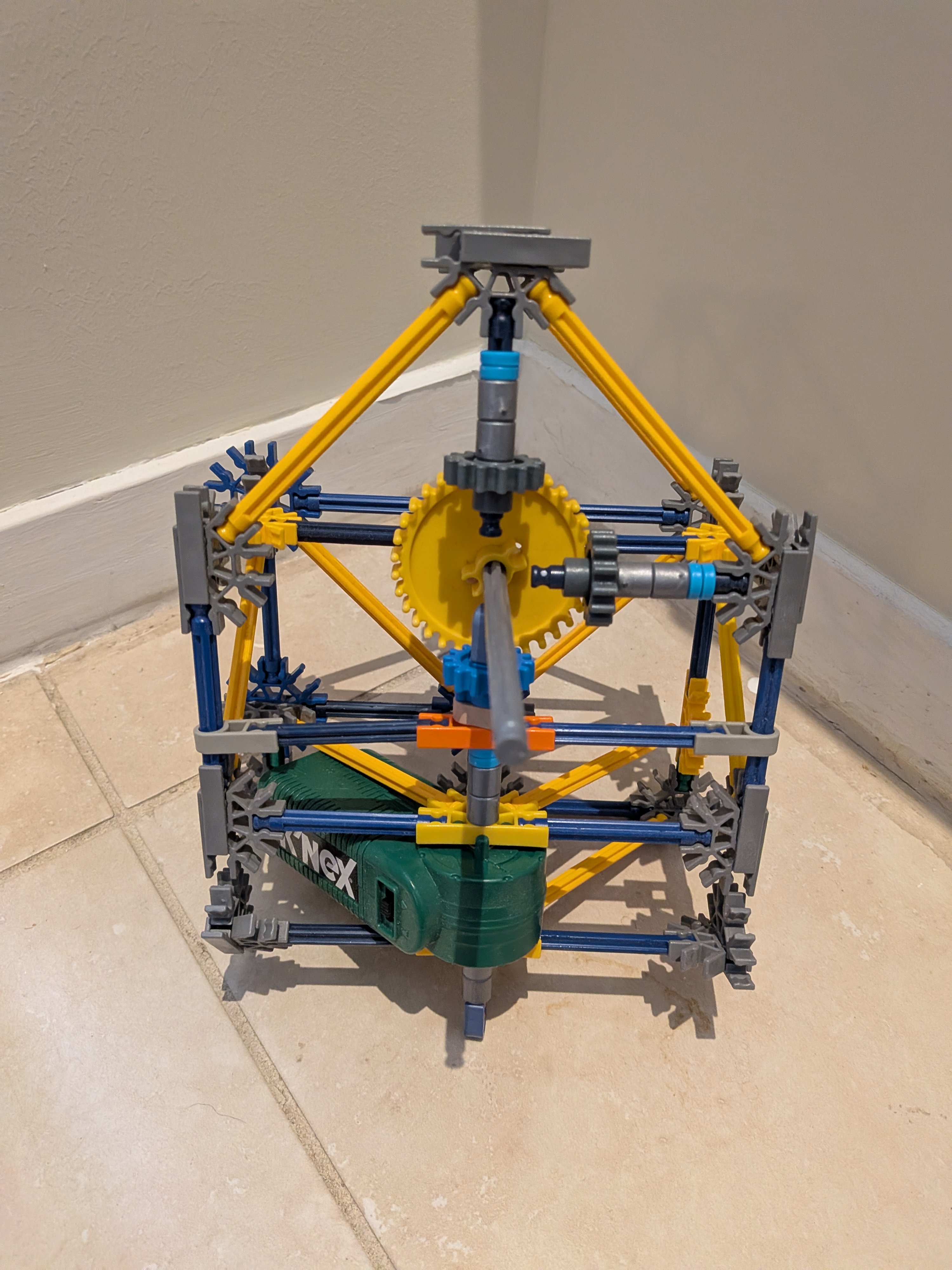 Large Lot of K'Nex Building Set Pieces, Sorted, with Motors and Instructions