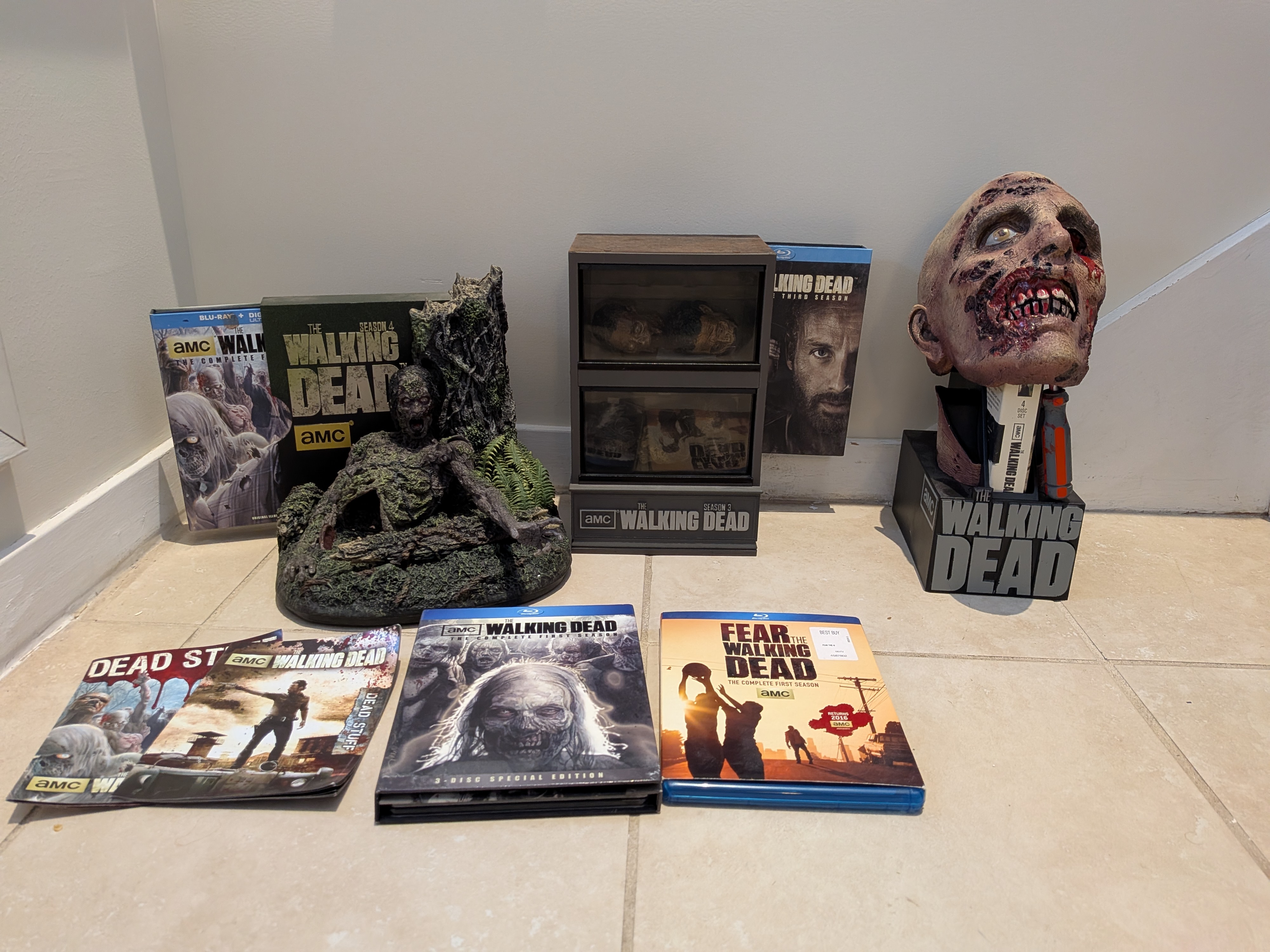 The Walking Dead Seasons 1-4 Limited Edition Blu-ray Collector's Lot with Fear the Walking Dead Season 1