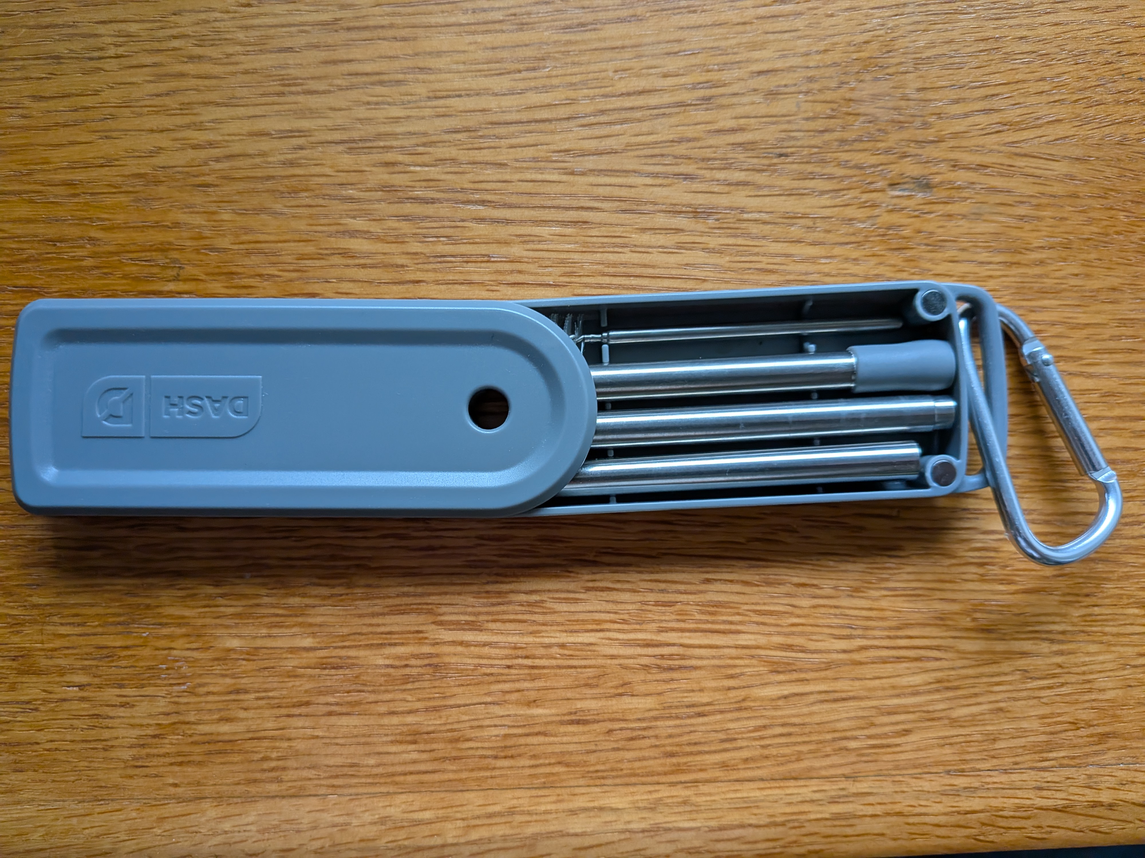 Collapsible Stainless Steel Straw with Case and Cleaning Brush