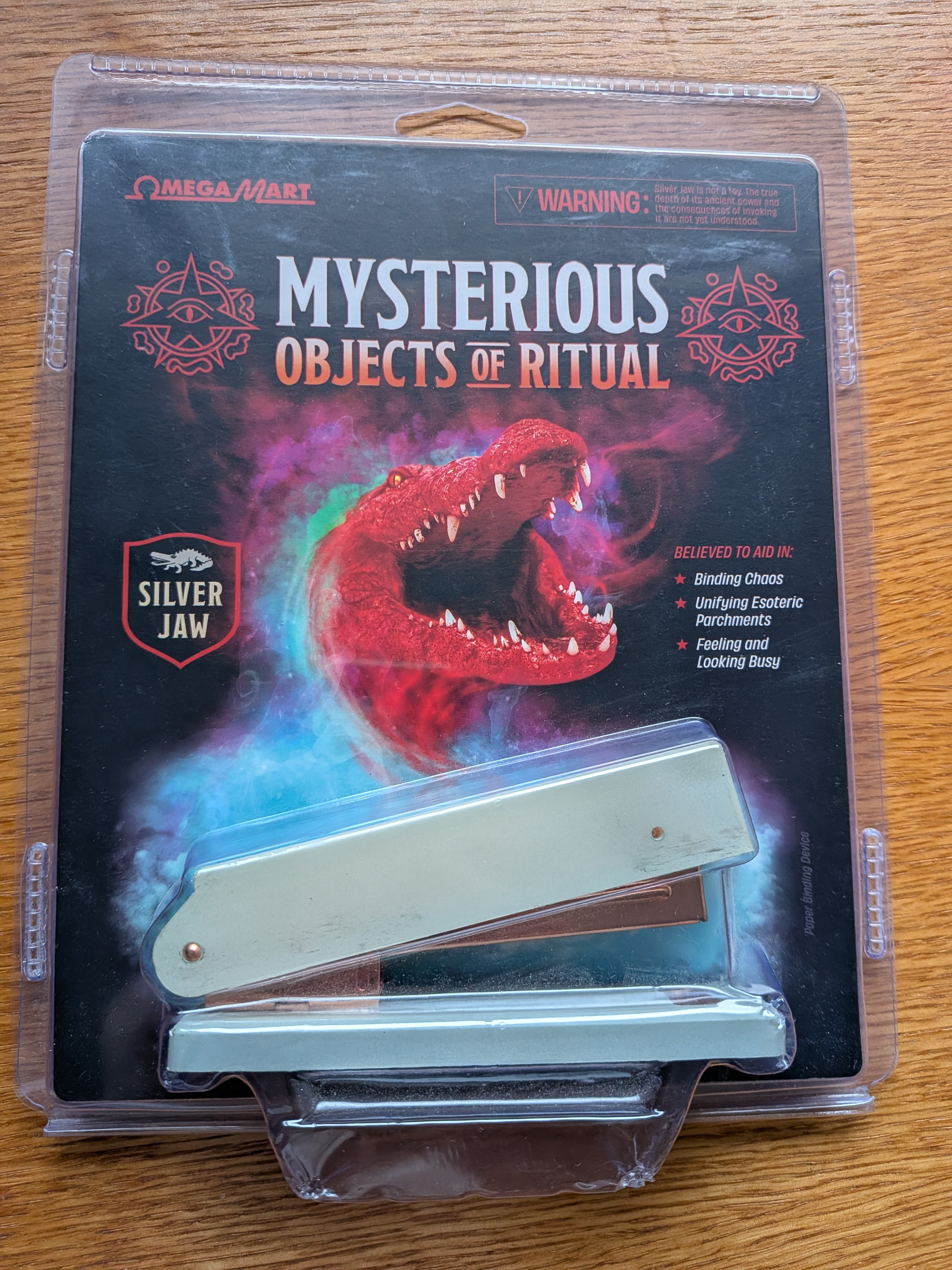 Meow Wolf Omega Mart "Silver Jaw" Stapler, Sealed in Original Packaging