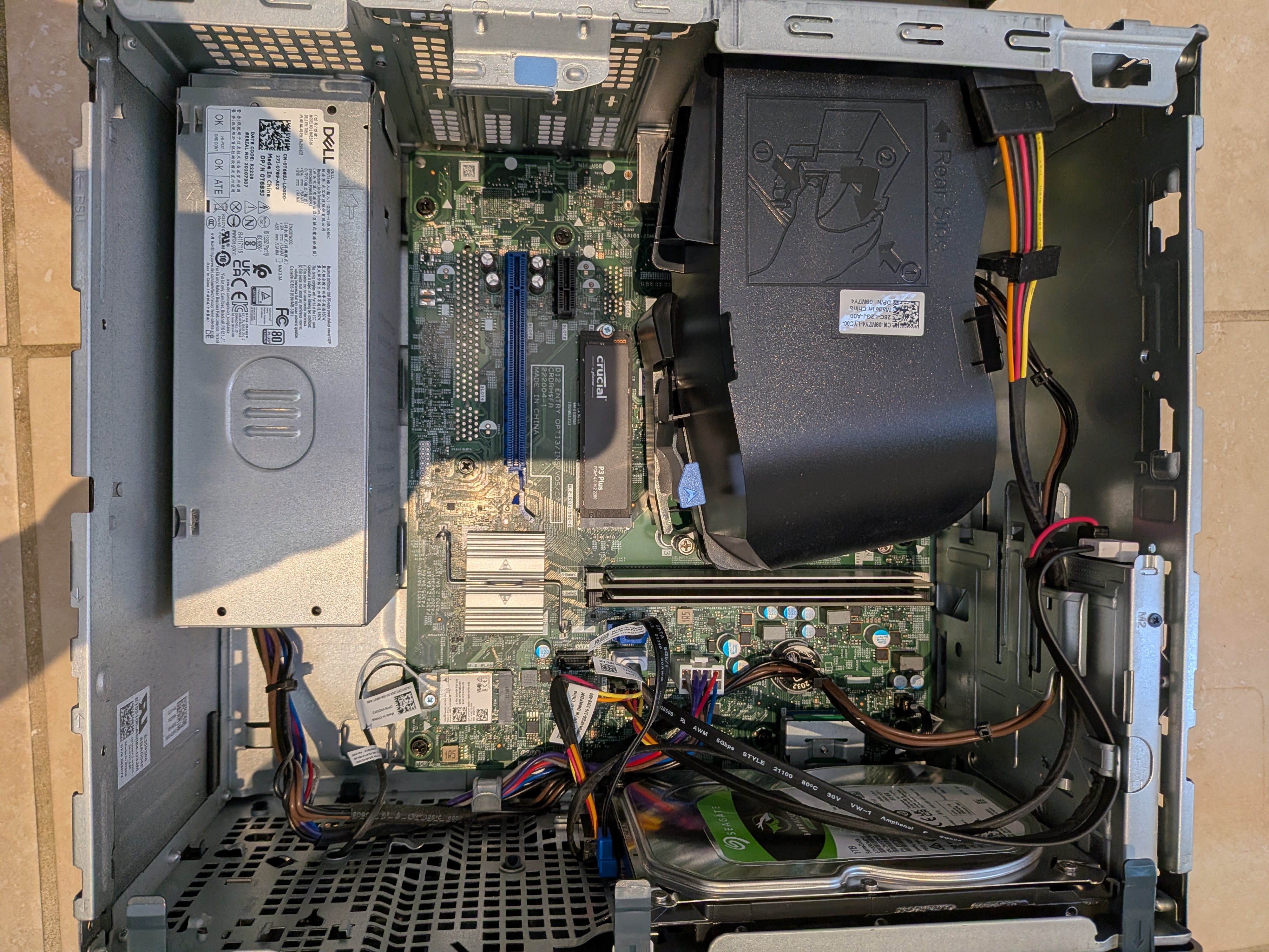 Dell Inspiron 3910 Desktop, i5-12400, 32GB RAM, 1TB NVMe + 1TB HDD, Windows 11