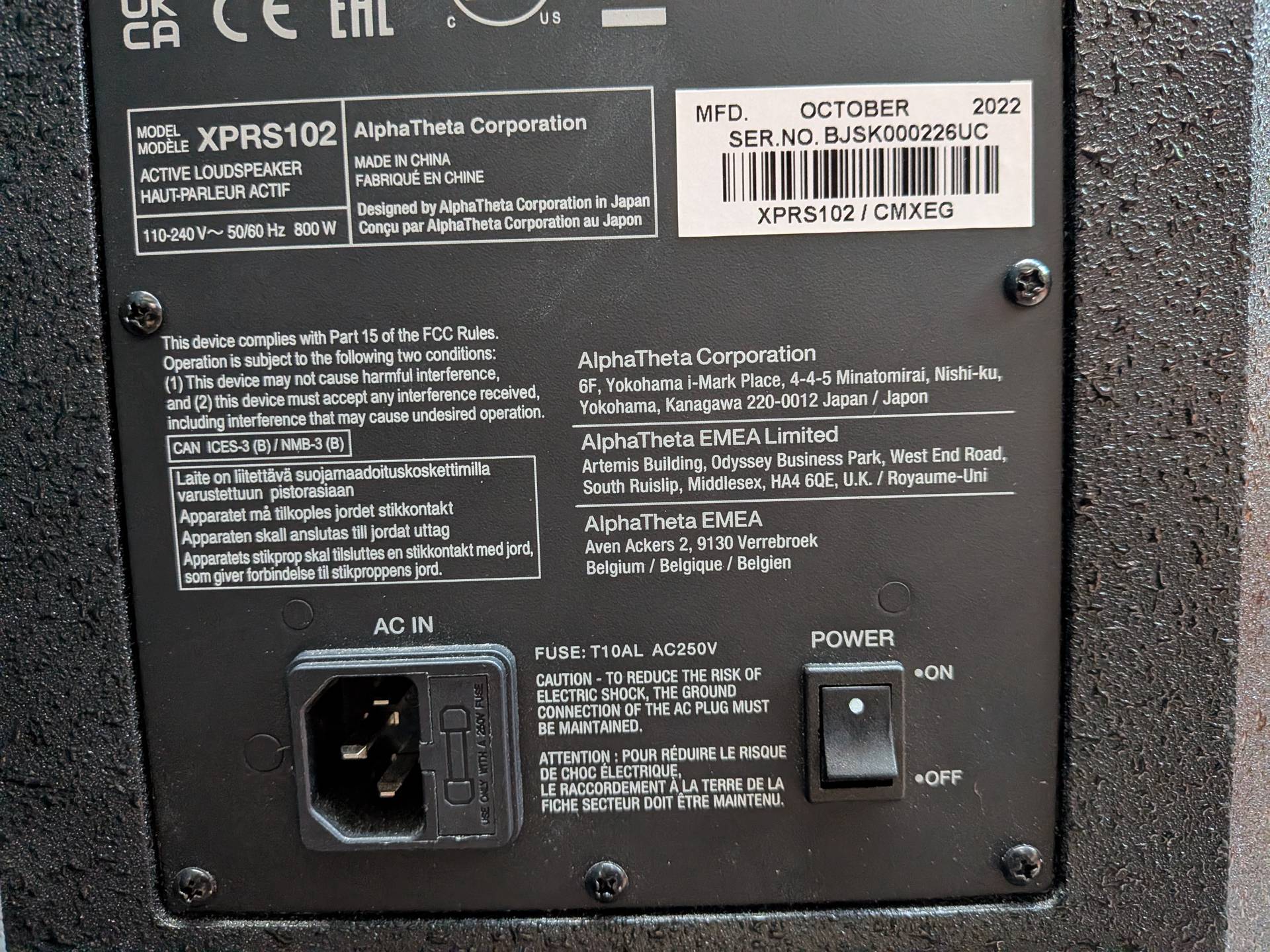 Pioneer DJ XPRS102 10" Active PA Speakers, Pair, with Stands (2022)